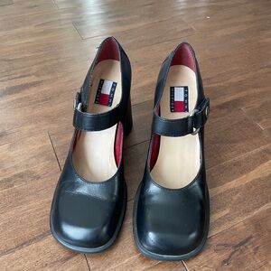 Tommy Hilfiger Black Mary Jane Heels